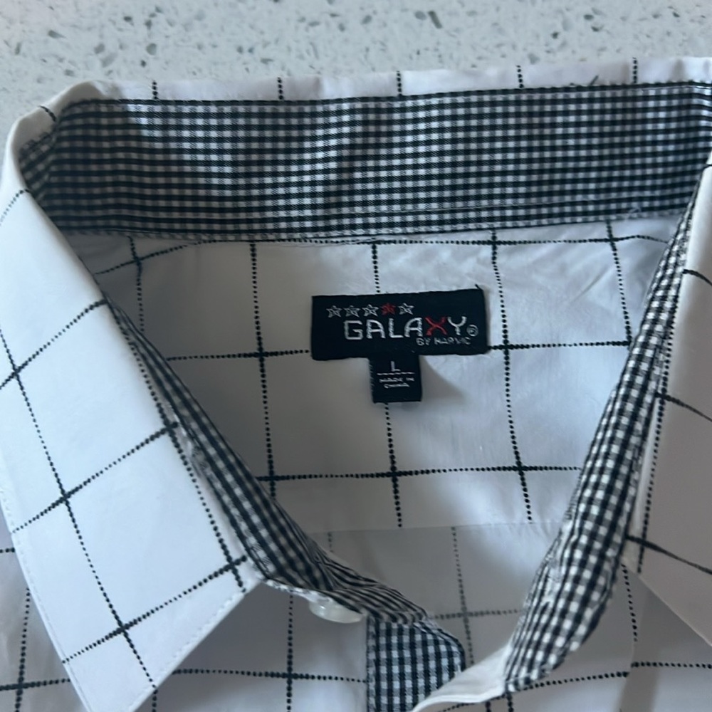 Galaxy Men’s Dress Shirt (Large)